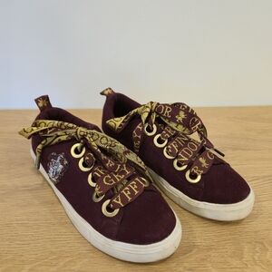 Harry Potter Gryffindor Burgundy Gold Sneakers Size 8